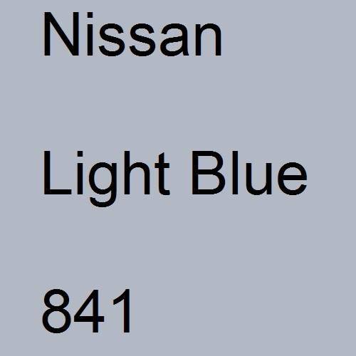 Nissan, Light Blue, 841.